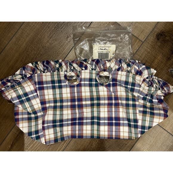Longaberger MEDIUM MARKET Basket Liner WOVEN TRADITIONS‎ PLAID Fabric NEW - Picture 1 of 1